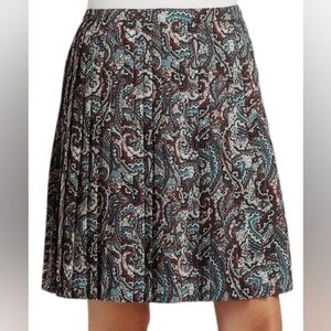 Lavia 18 Made in Italy Pleated Paisley Skirt NWT | Size 48